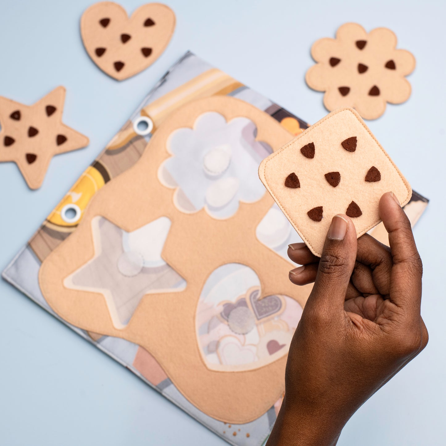 Kitchen Quiet Book Page - Pizza Toppings & Cookie Cutter