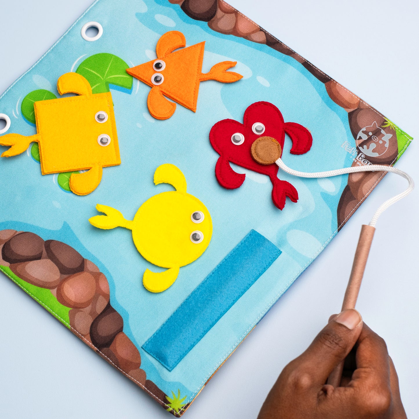 Zoo Quiet Book Page - Under Sea Animals and Fishing