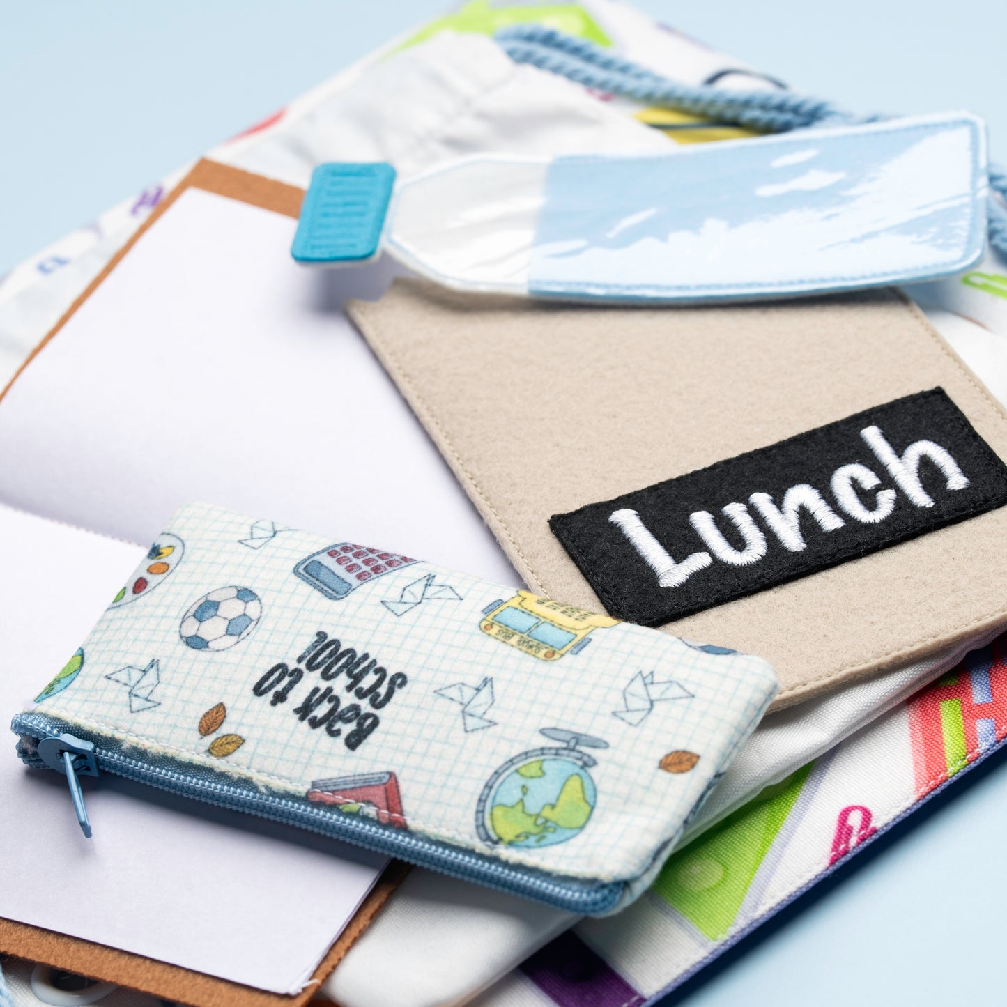 School Quiet Book Page - Pack my Backpack & Knots and Crosses