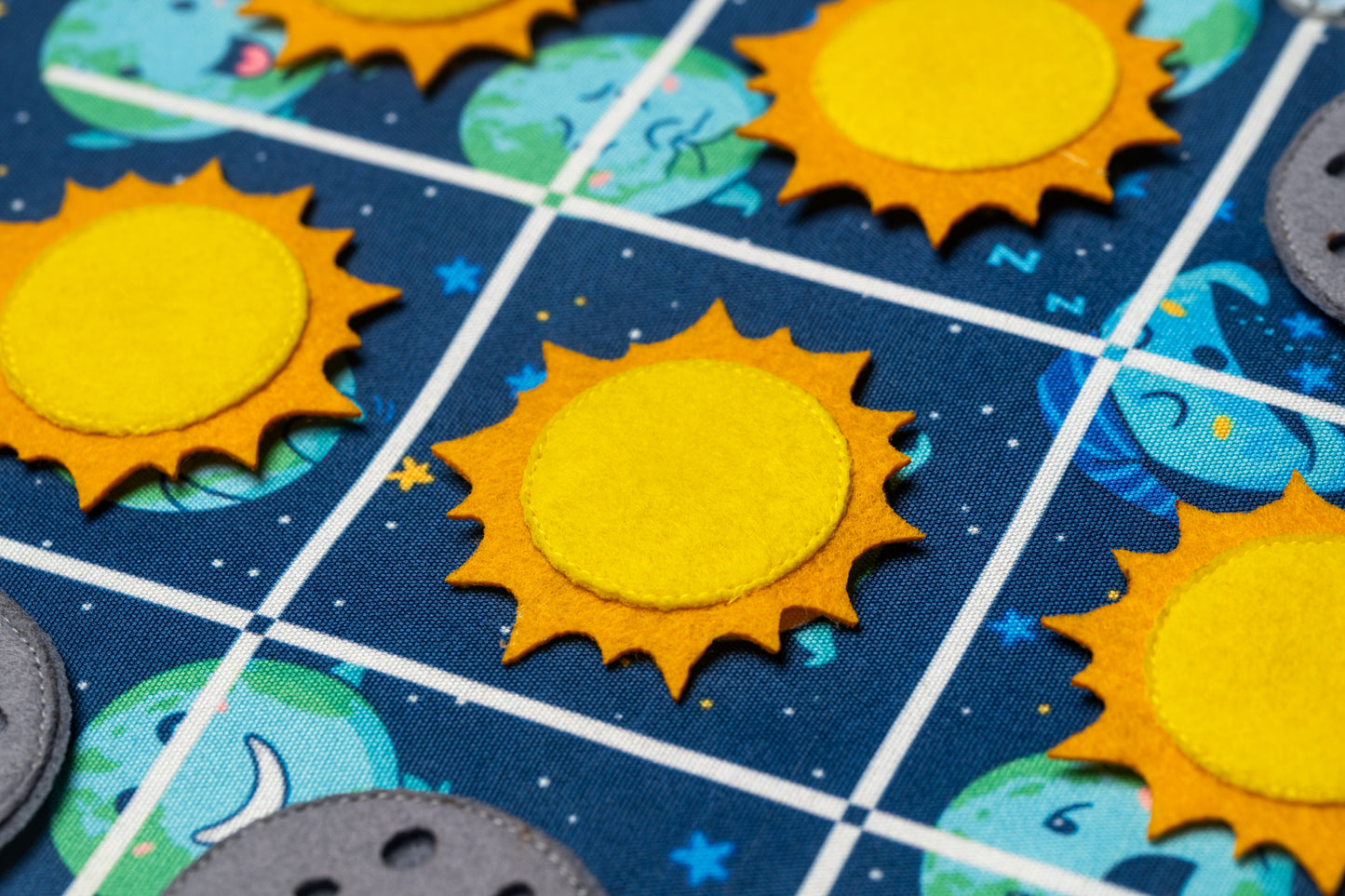 Space Quiet Book Page - Rocket Assembly 'n' Launch & Moons 'n' Suns