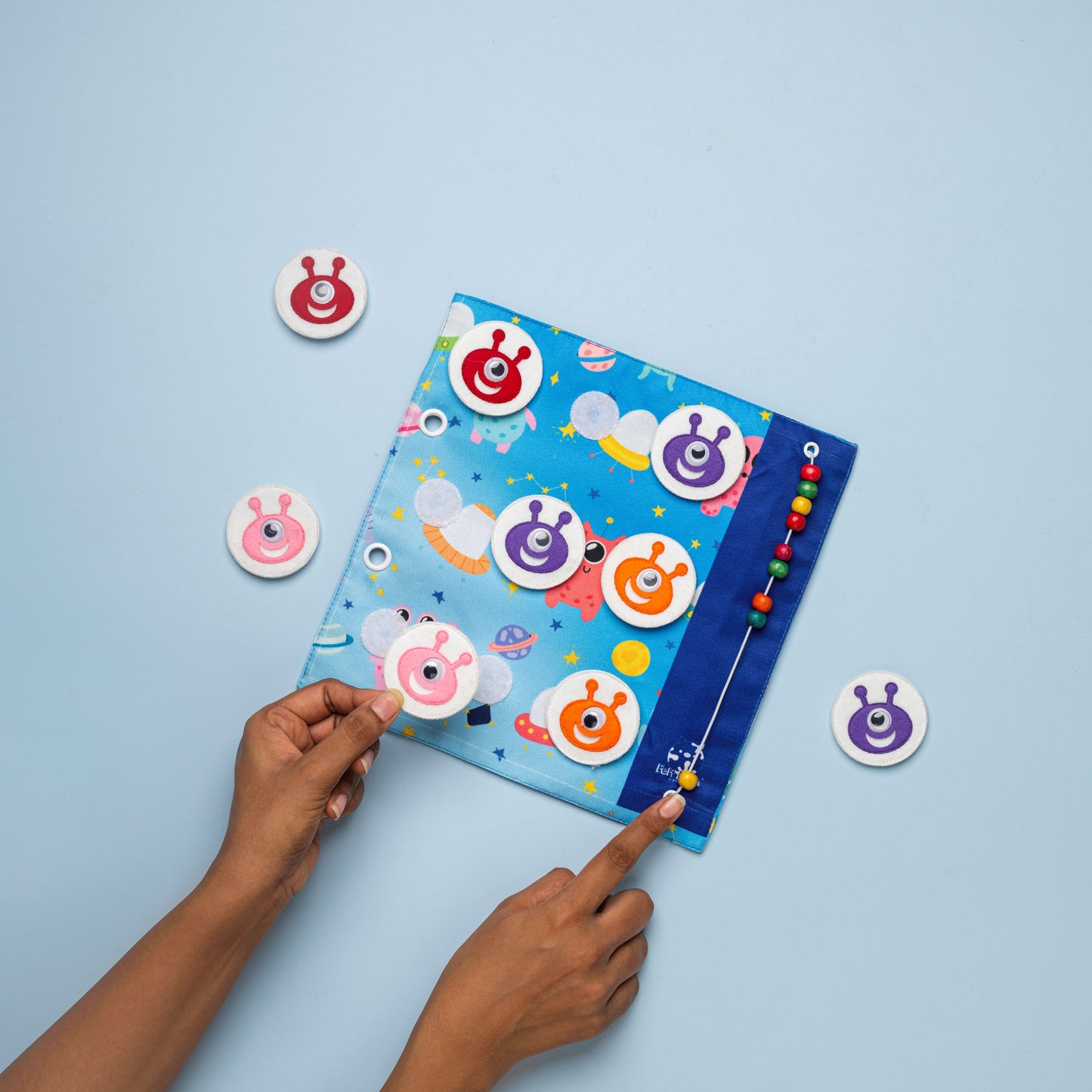 Space Quiet Book Page - I Spy Aliens