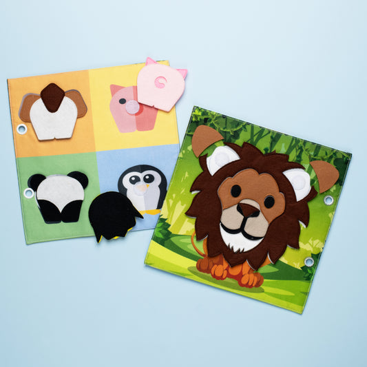 ZOO- Animal Front and Back & Lion Face Puzzle