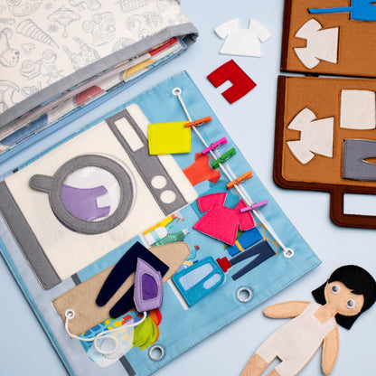 Pretend Play Activity Quiet Book
