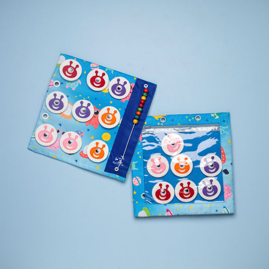 Space Quiet Book Page - I Spy Aliens